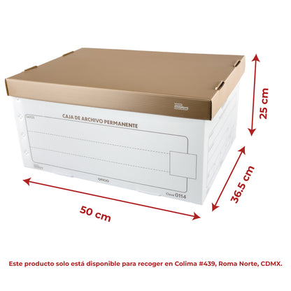 Caja para archivo de plástico