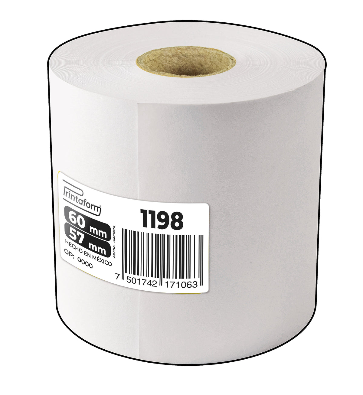 Rollo Bond Autocopiante 56mm x 15m, 1198