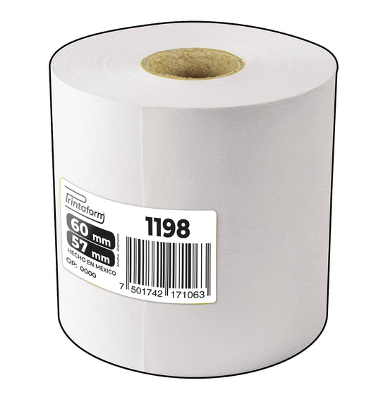 Rollo Bond Autocopiante 56mm x 15m, 1198