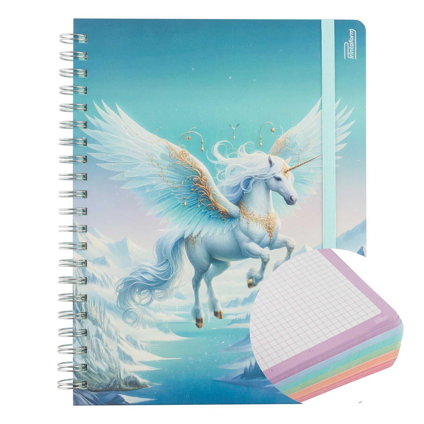 Libreta Profesional Universitaria Unicornios, 200h