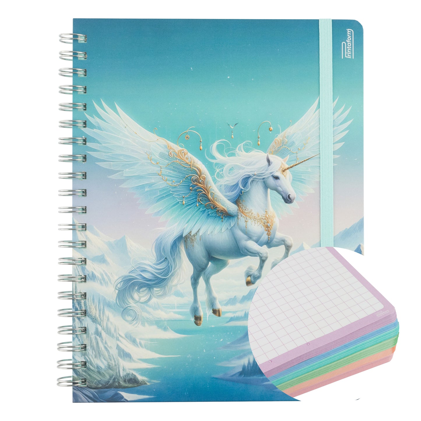Libreta Profesional Universitaria Unicornios, 200h