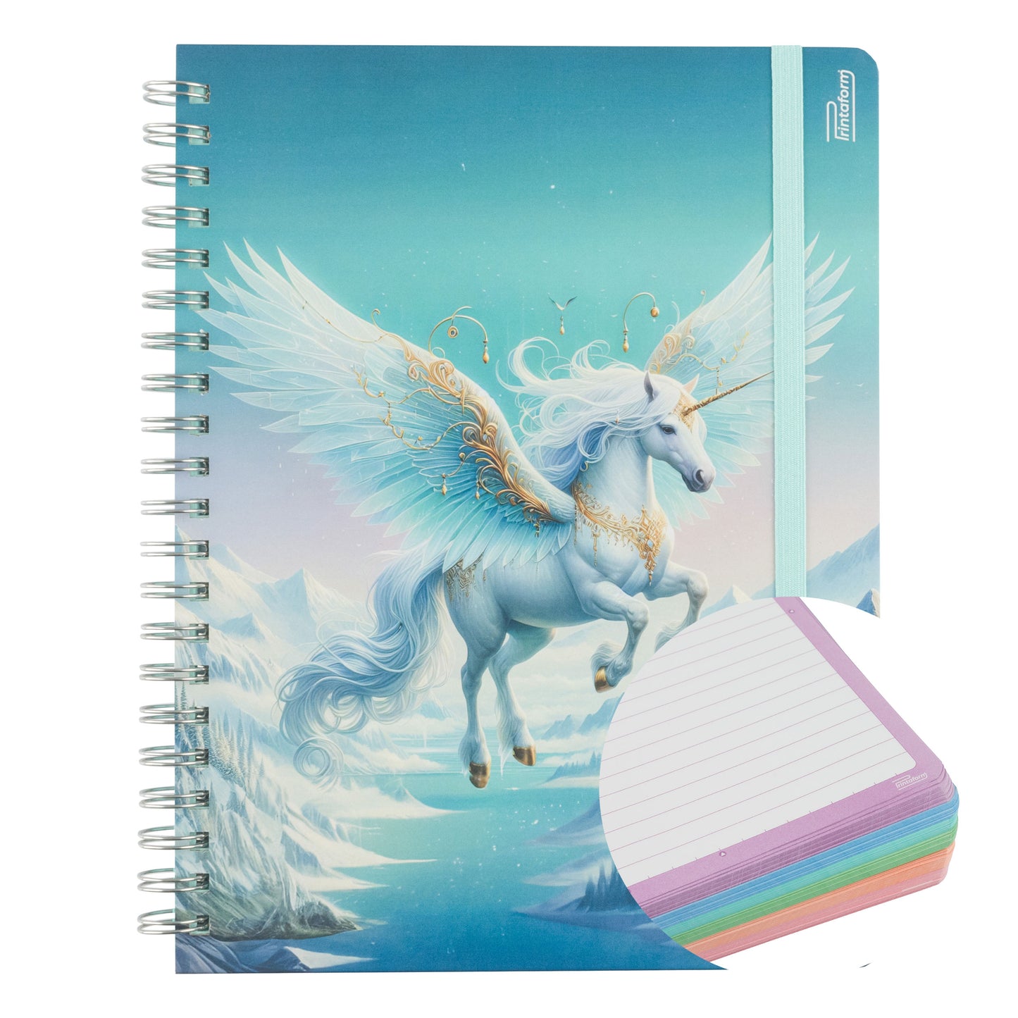 Libreta Profesional Universitaria Unicornios, 200h