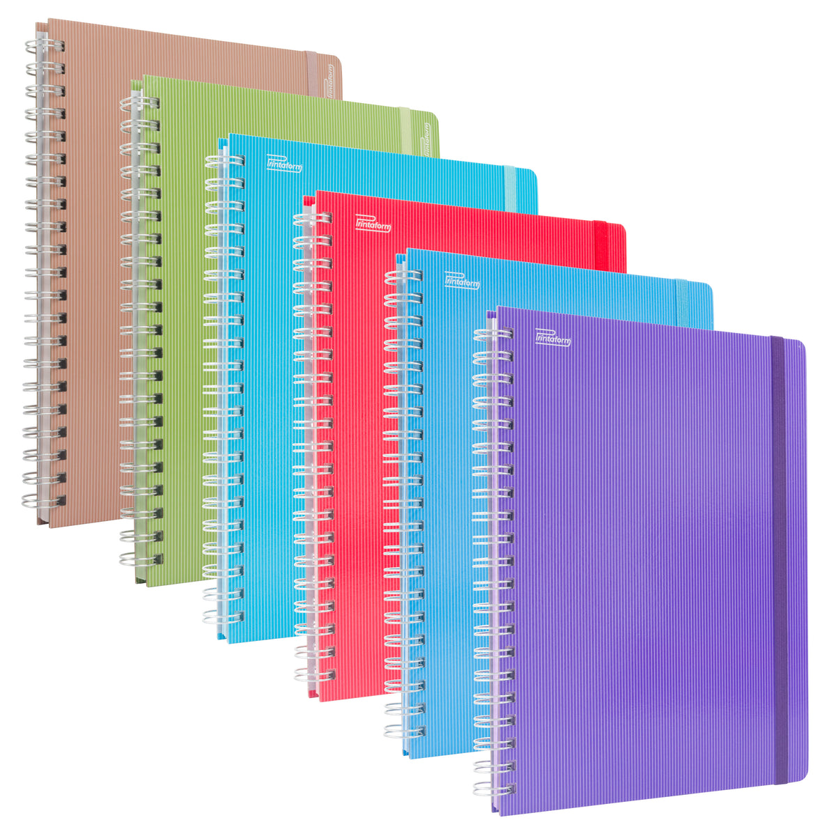 Libreta Profesional Arcoiris pasta dura, 100 hojas