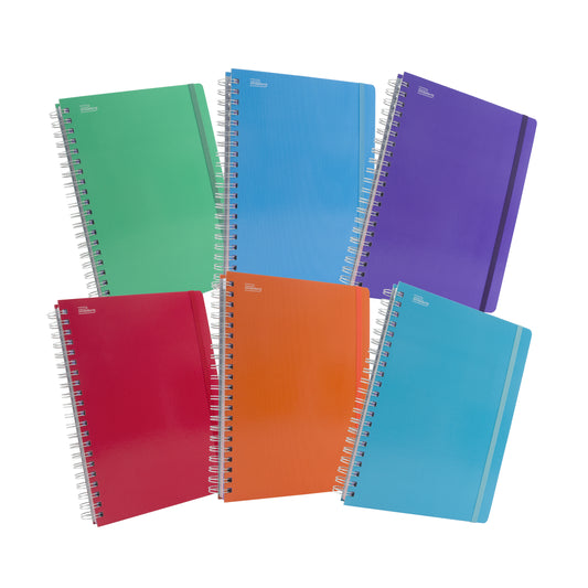 Libreta Universitaria Arcoíris profesional pasta dura, 200 hojas