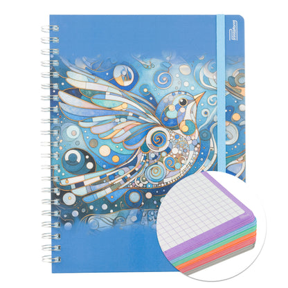 Libreta Profesional Universitaria Aves, pasta dura, 200h