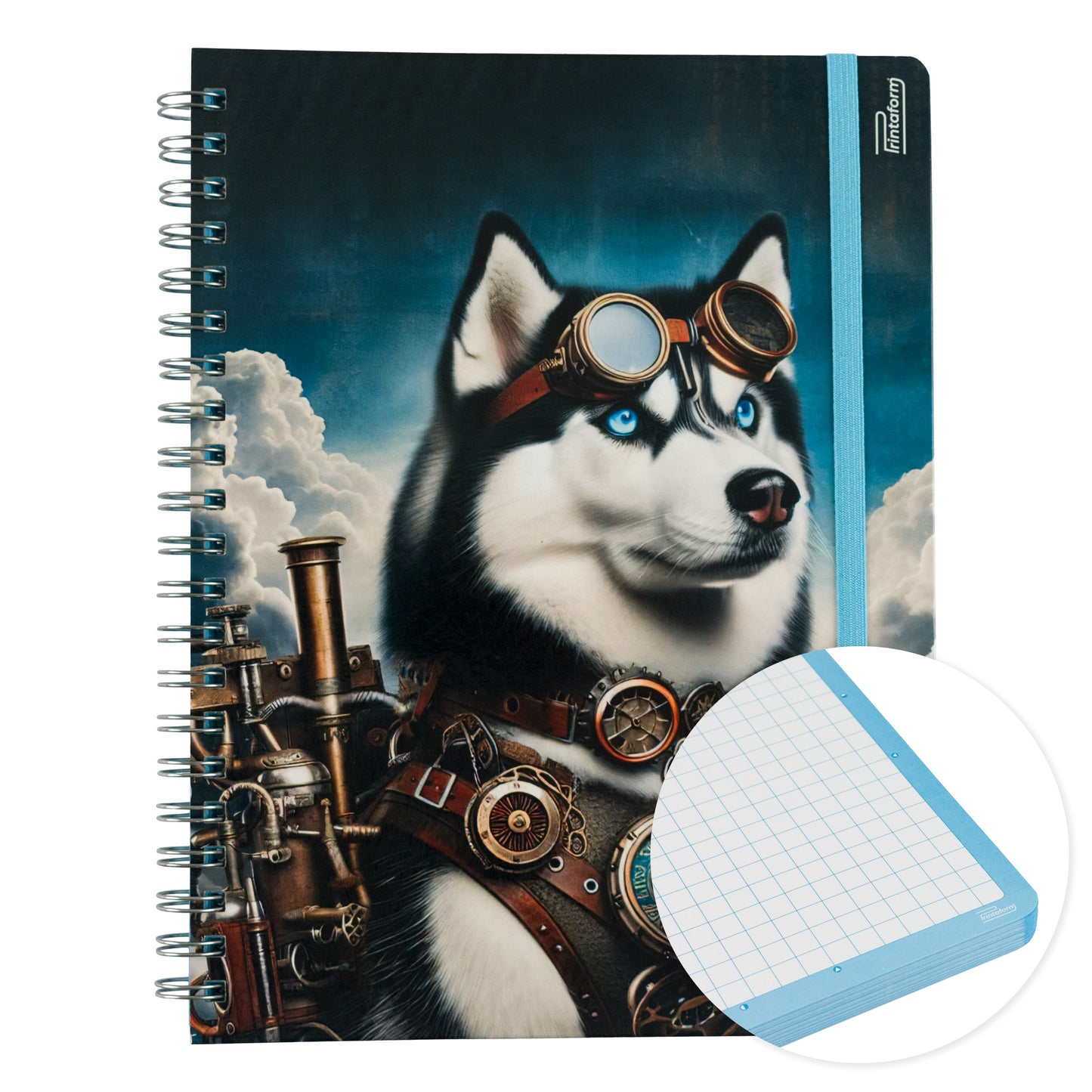Libreta Profesional Mascotas, pasta dura, 100h