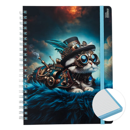 Libreta Profesional Felinos, pasta dura, 100h