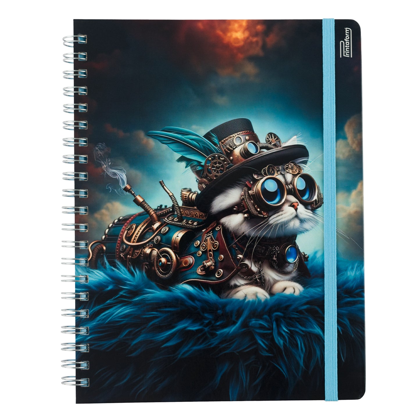 Libreta Profesional Felinos, pasta dura, 100h