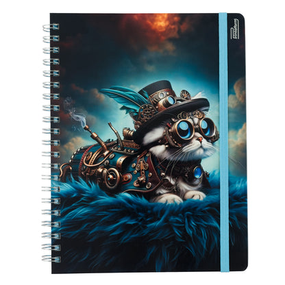 Libreta Profesional Felinos, pasta dura, 100h