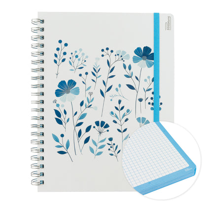 Libreta Floral Profesional pasta dura,100 hojas