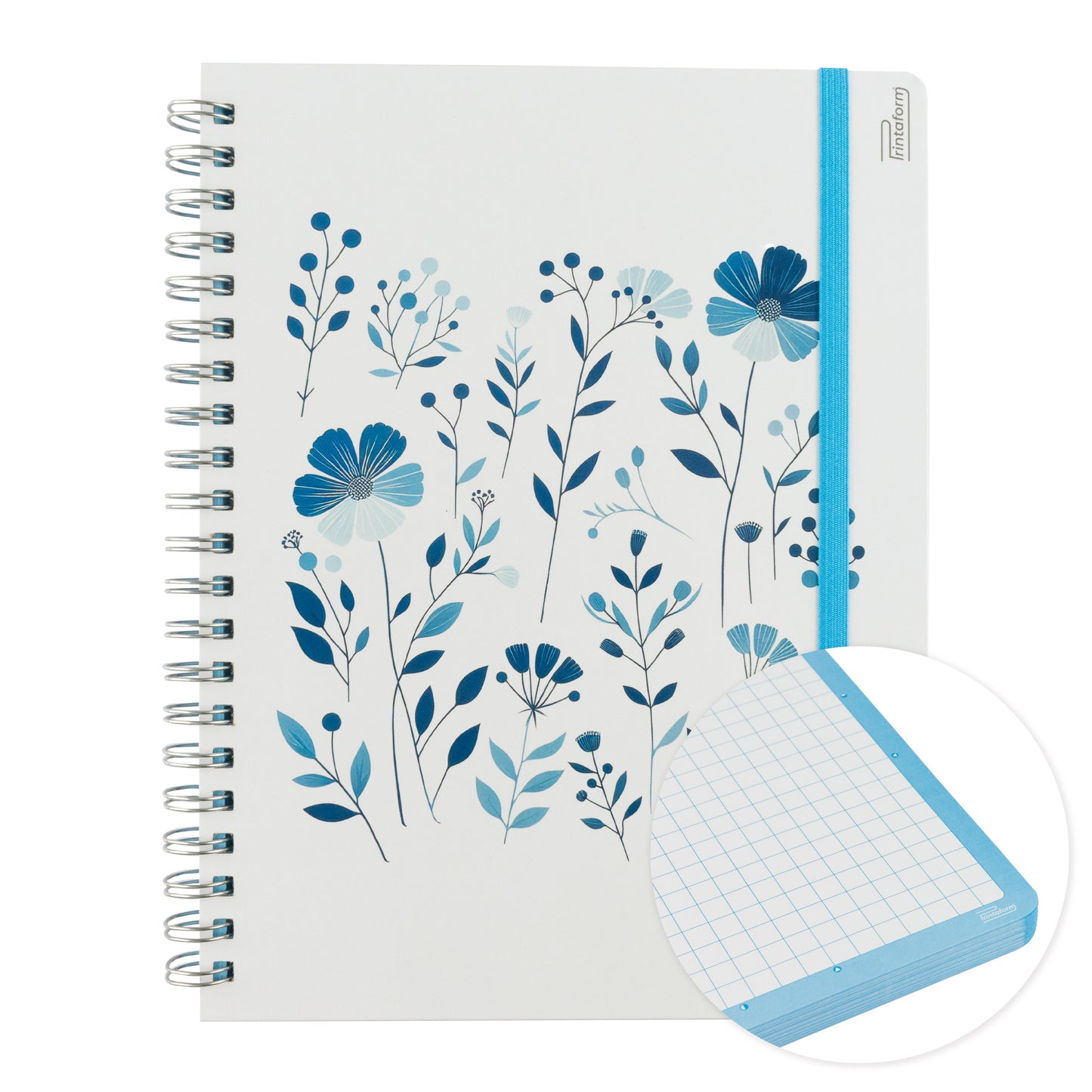 Libreta Floral Profesional pasta dura,100 hojas