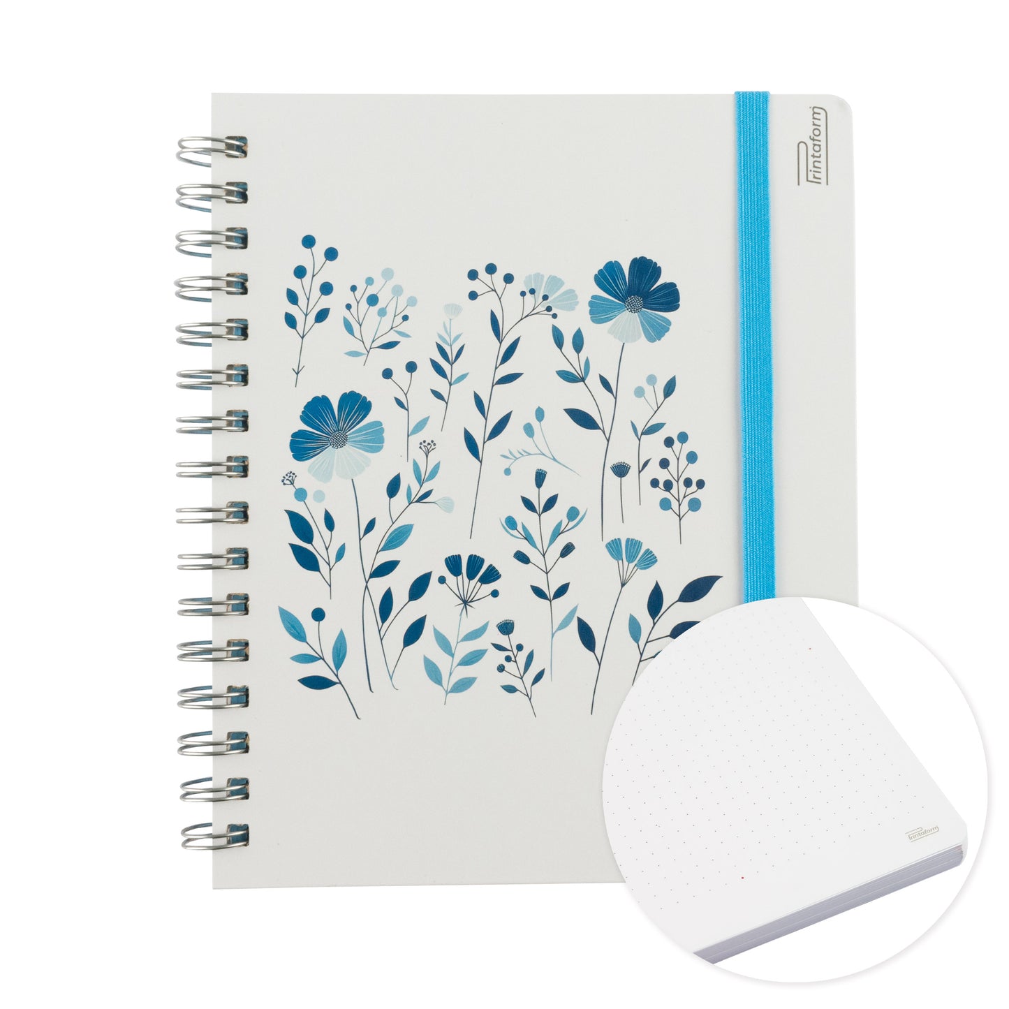 Libreta Book Floral pasta dura, 100 hojas