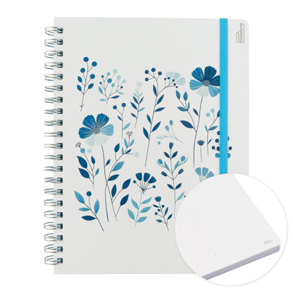Libreta Floral Profesional pasta dura,100 hojas