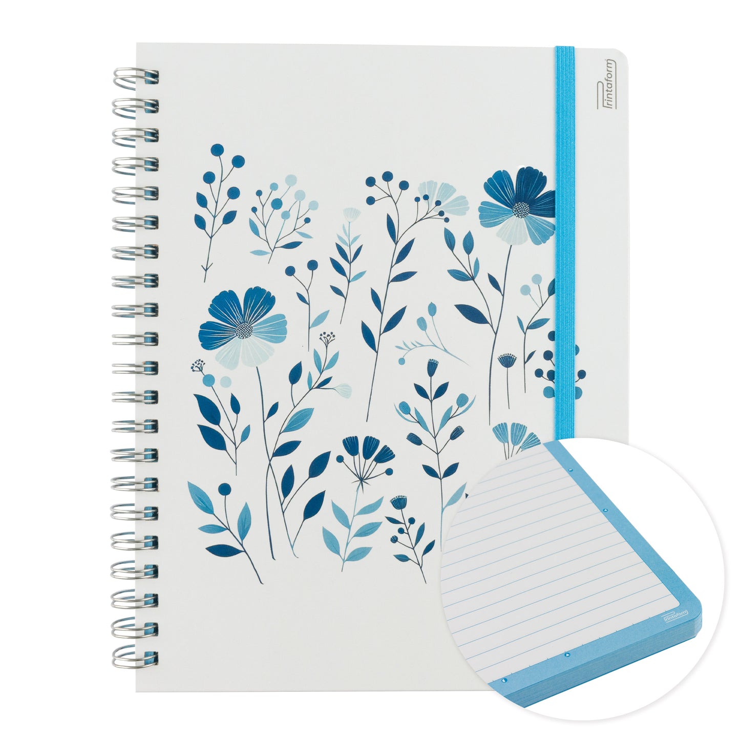 Libreta Floral Profesional pasta dura,100 hojas