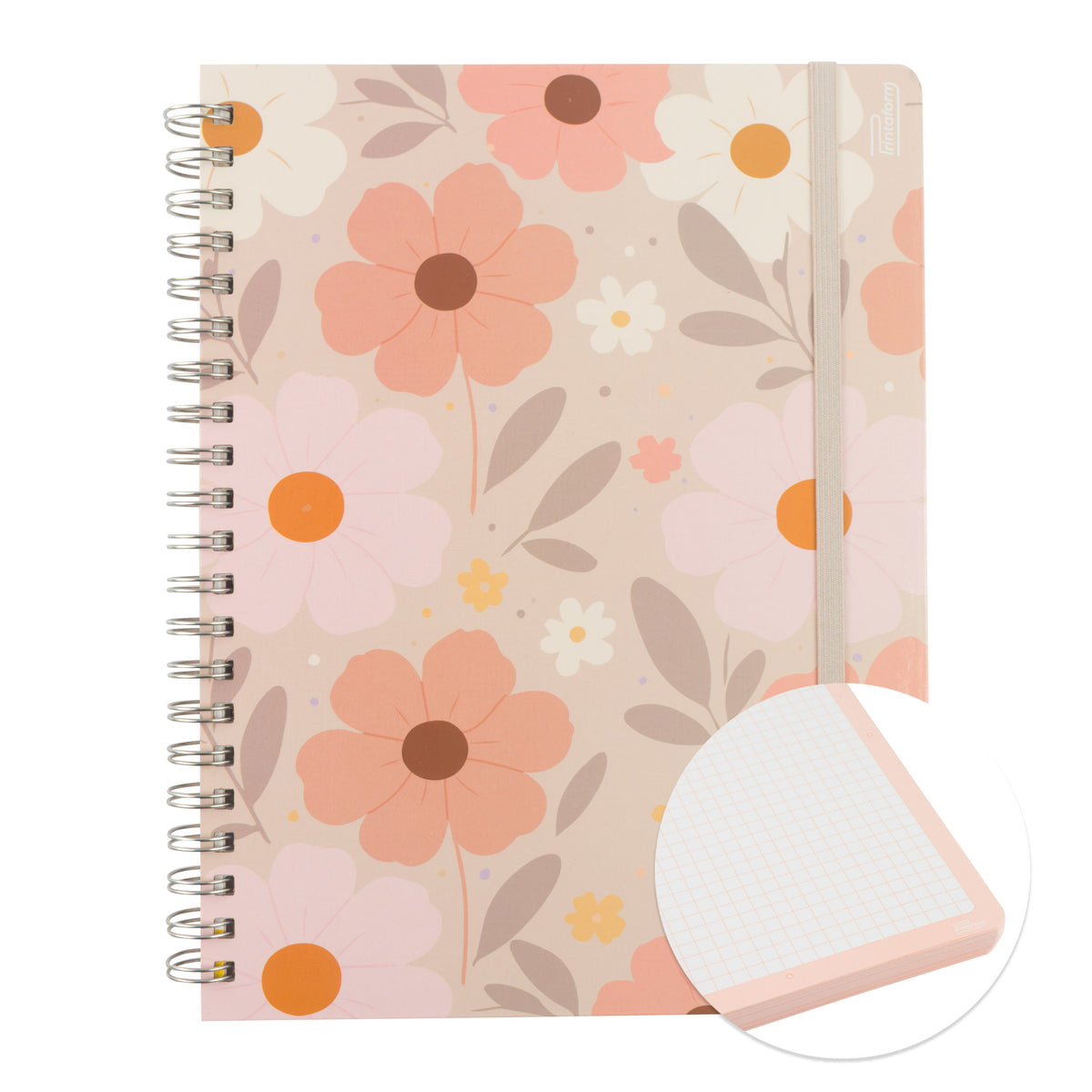Libreta Floral Profesional pasta dura,100 hojas