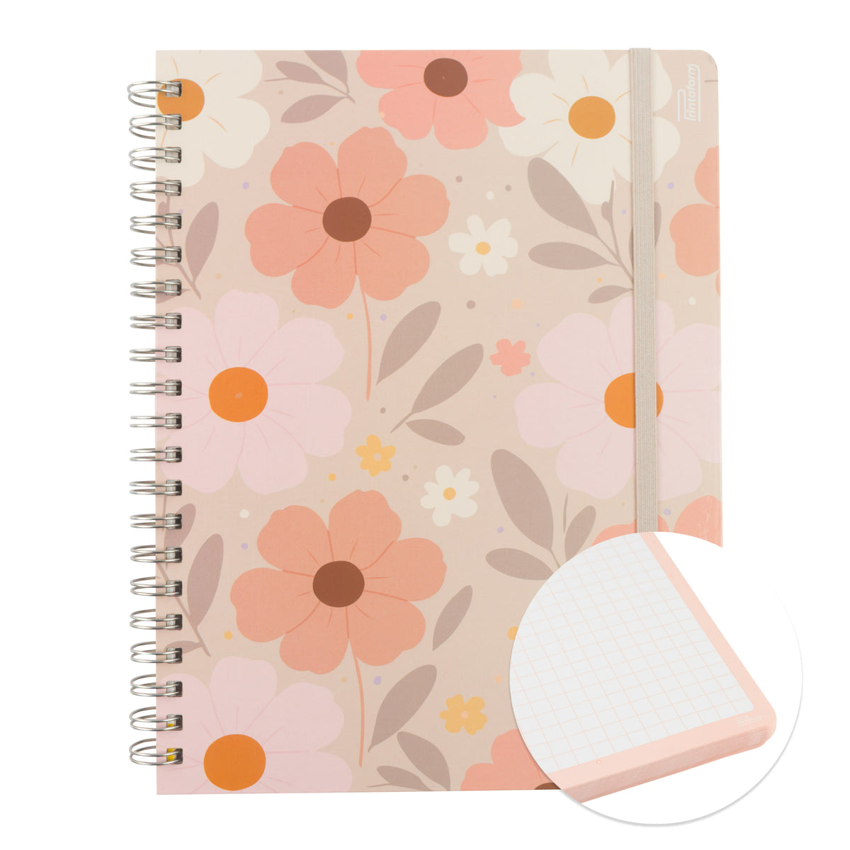 Libreta Floral Profesional pasta dura,100 hojas
