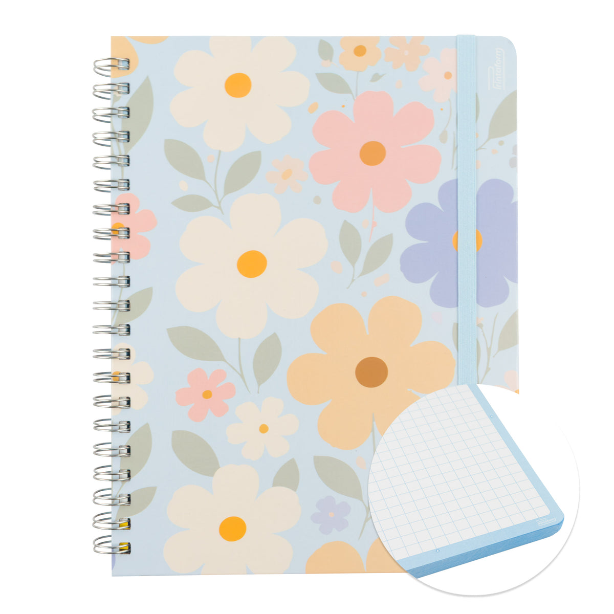 Libreta Floral Profesional pasta dura,100 hojas