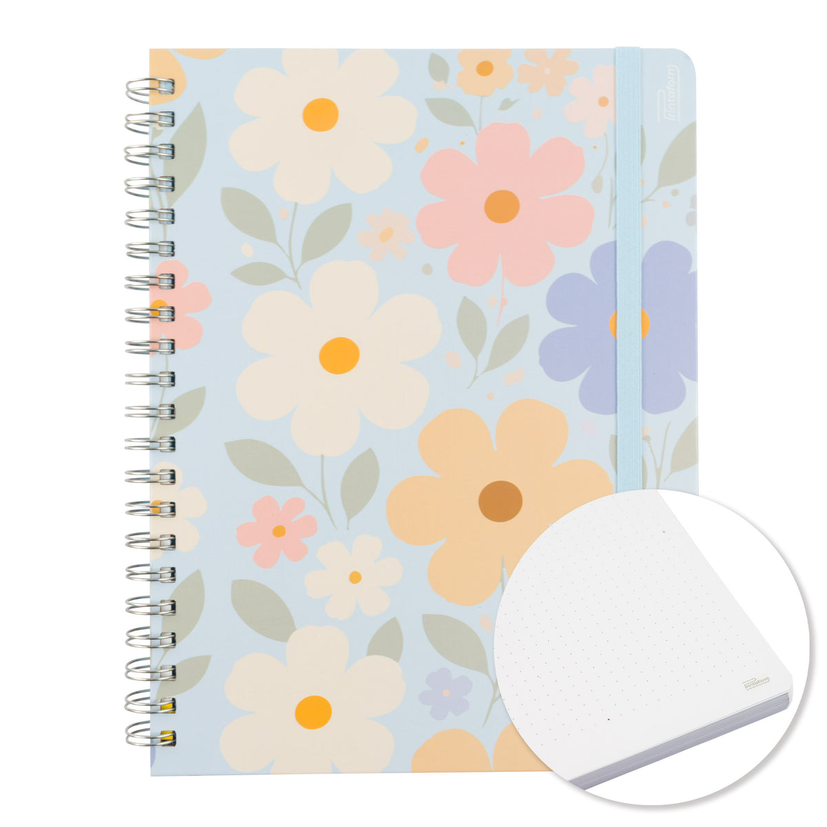 Libreta Floral Profesional pasta dura,100 hojas