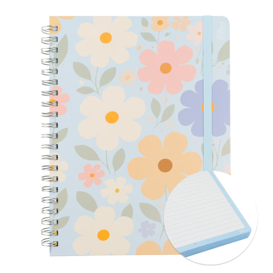 Libreta Floral Profesional pasta dura,100 hojas