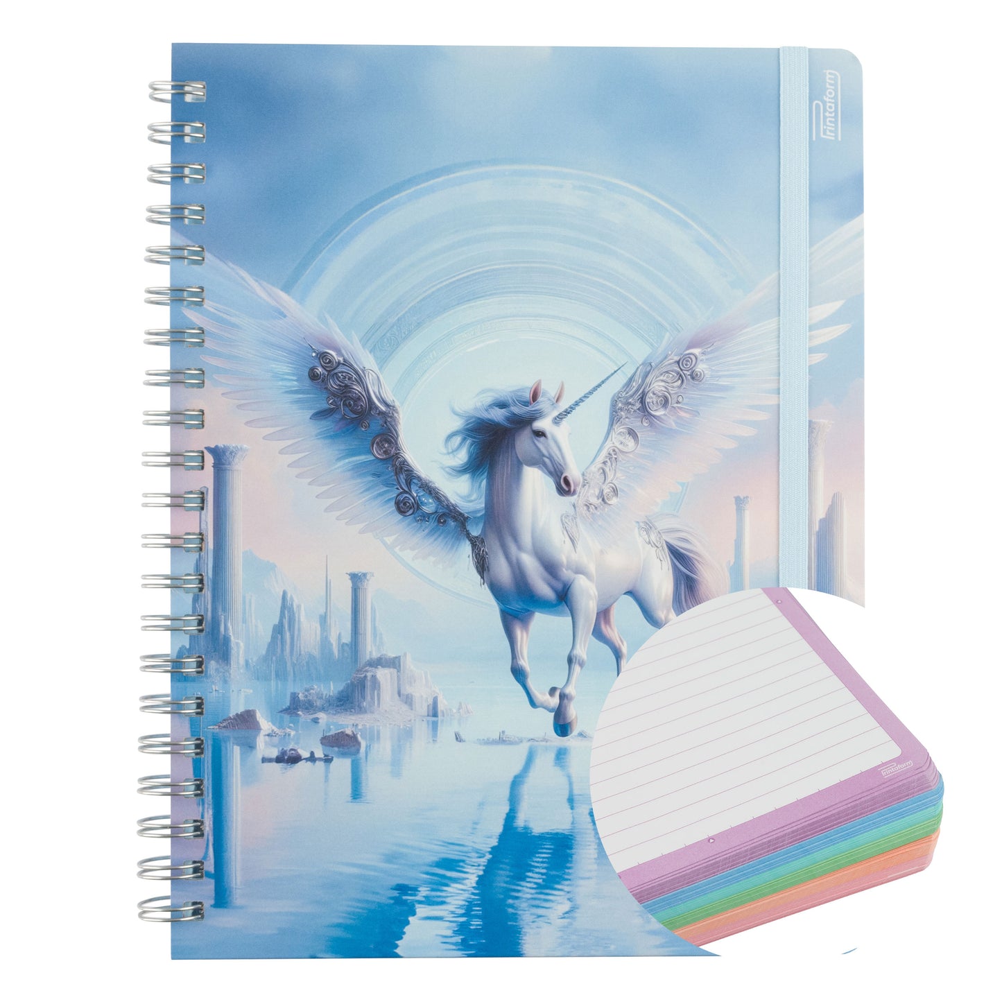 Libreta Profesional Universitaria Unicornios, 200h