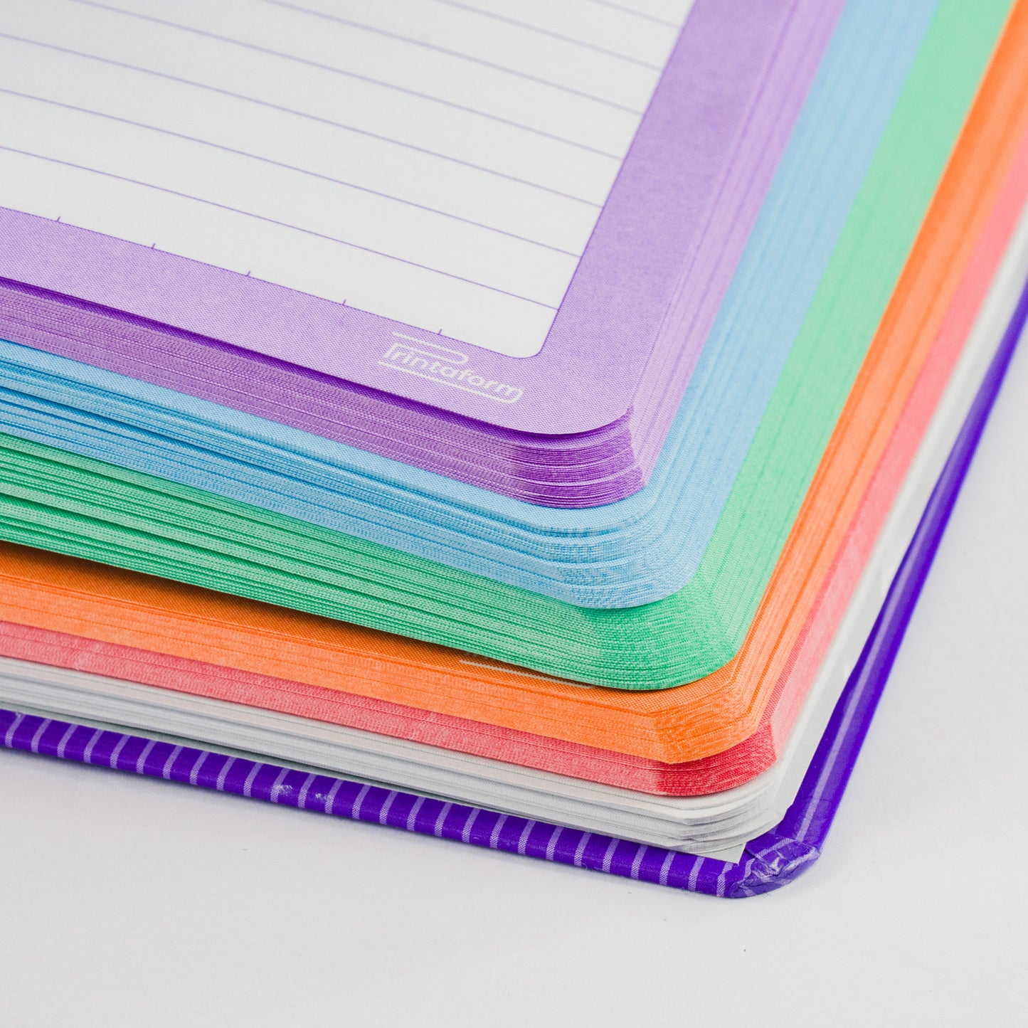 Libreta Universitaria Arcoíris profesional pasta dura, 200 hojas