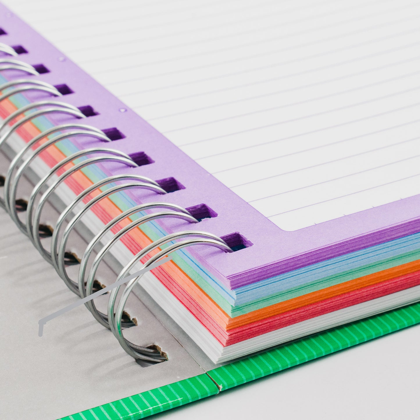 Libreta Universitaria Arcoíris profesional pasta dura, 200 hojas