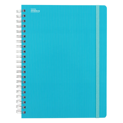 Libreta Universitaria Arcoíris profesional pasta dura, 200 hojas
