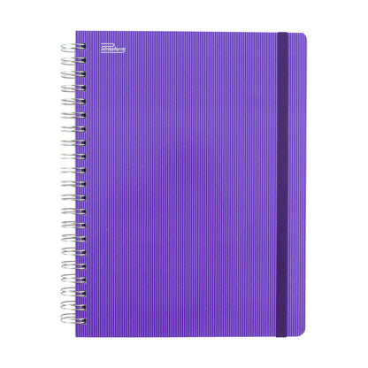 Libreta Universitaria Arcoíris profesional pasta dura, 200 hojas