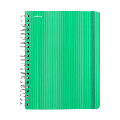 Libreta Universitaria Arcoíris profesional pasta dura, 200 hojas