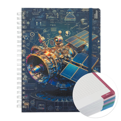 Libreta Profesional Universitaria Exploración Espacial 200h Rayado Cornell