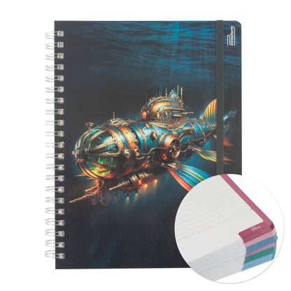 Libreta Profesional Universitaria Julio Verne 200h Rayado Cornell