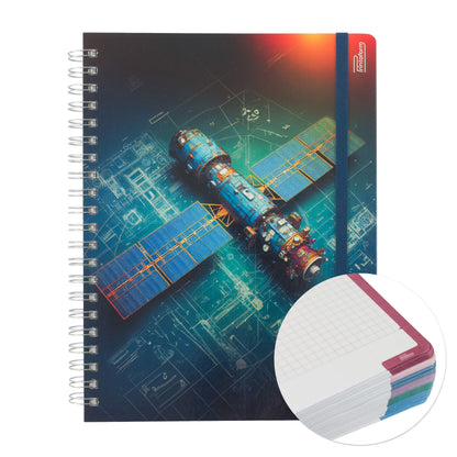 Libreta Profesional Universitaria Exploración Espacial 200h Rayado Cornell