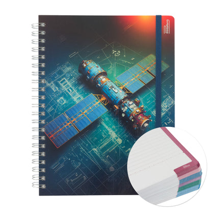 Libreta Profesional Universitaria Exploración Espacial 200h Rayado Cornell