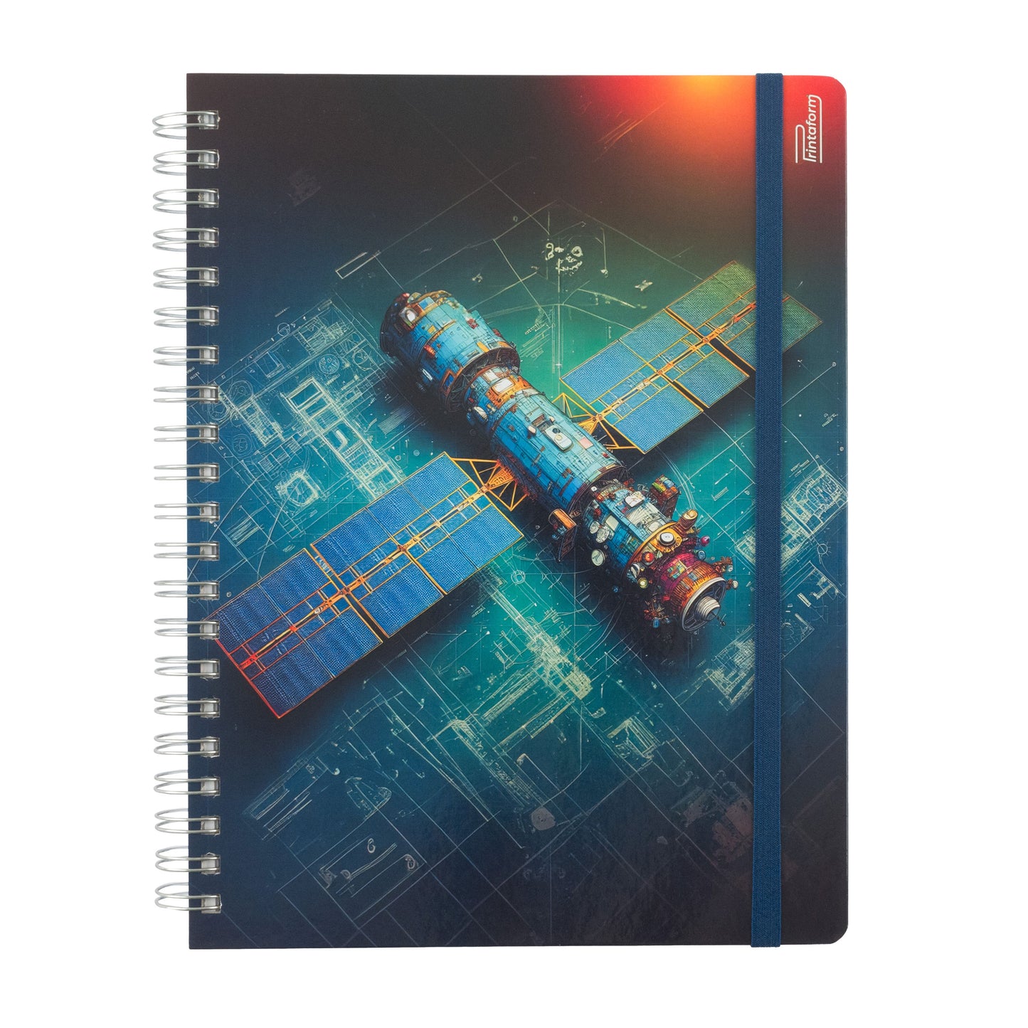 Libreta Profesional Universitaria Exploración Espacial 200h Rayado Cornell