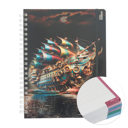 Libreta Profesional Universitaria Julio Verne 200h Rayado Cornell