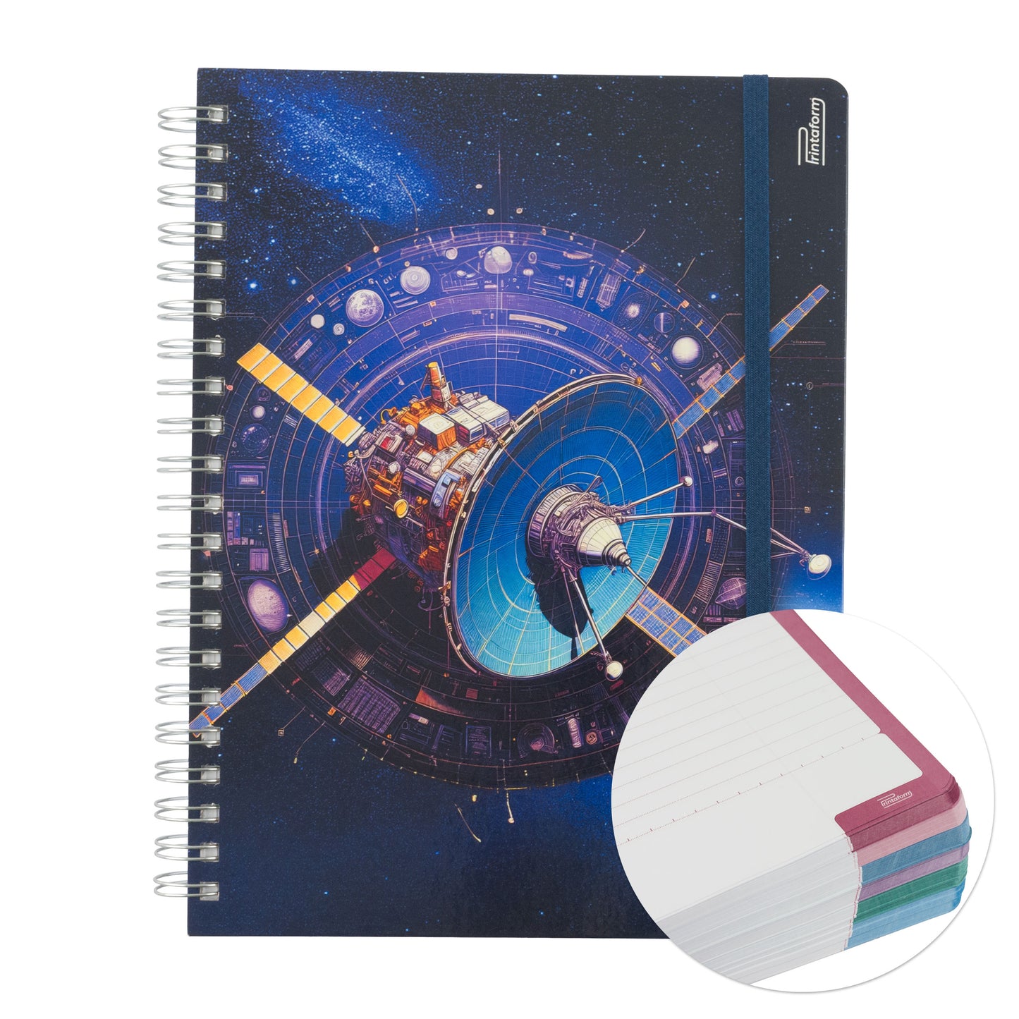 Libreta Profesional Universitaria Exploración Espacial 200h Rayado Cornell