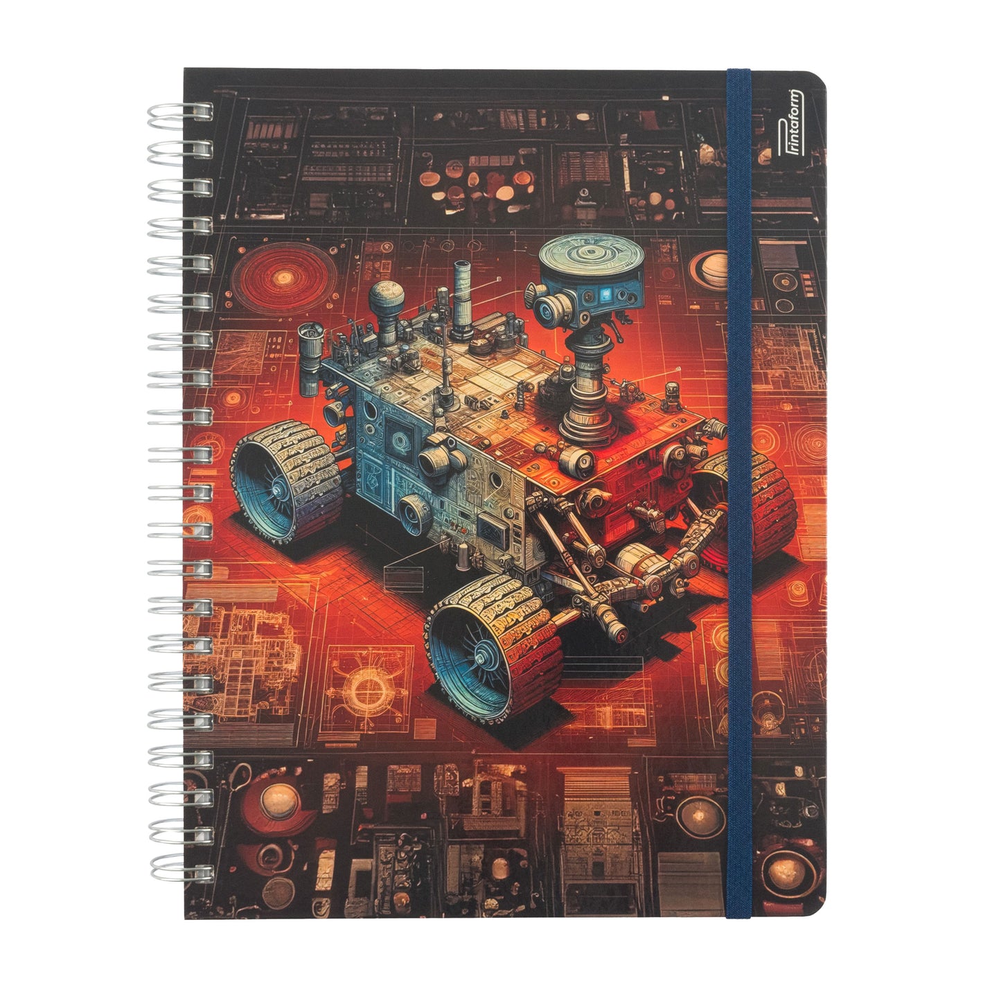 Libreta Profesional Universitaria Exploración Espacial 200h Rayado Cornell