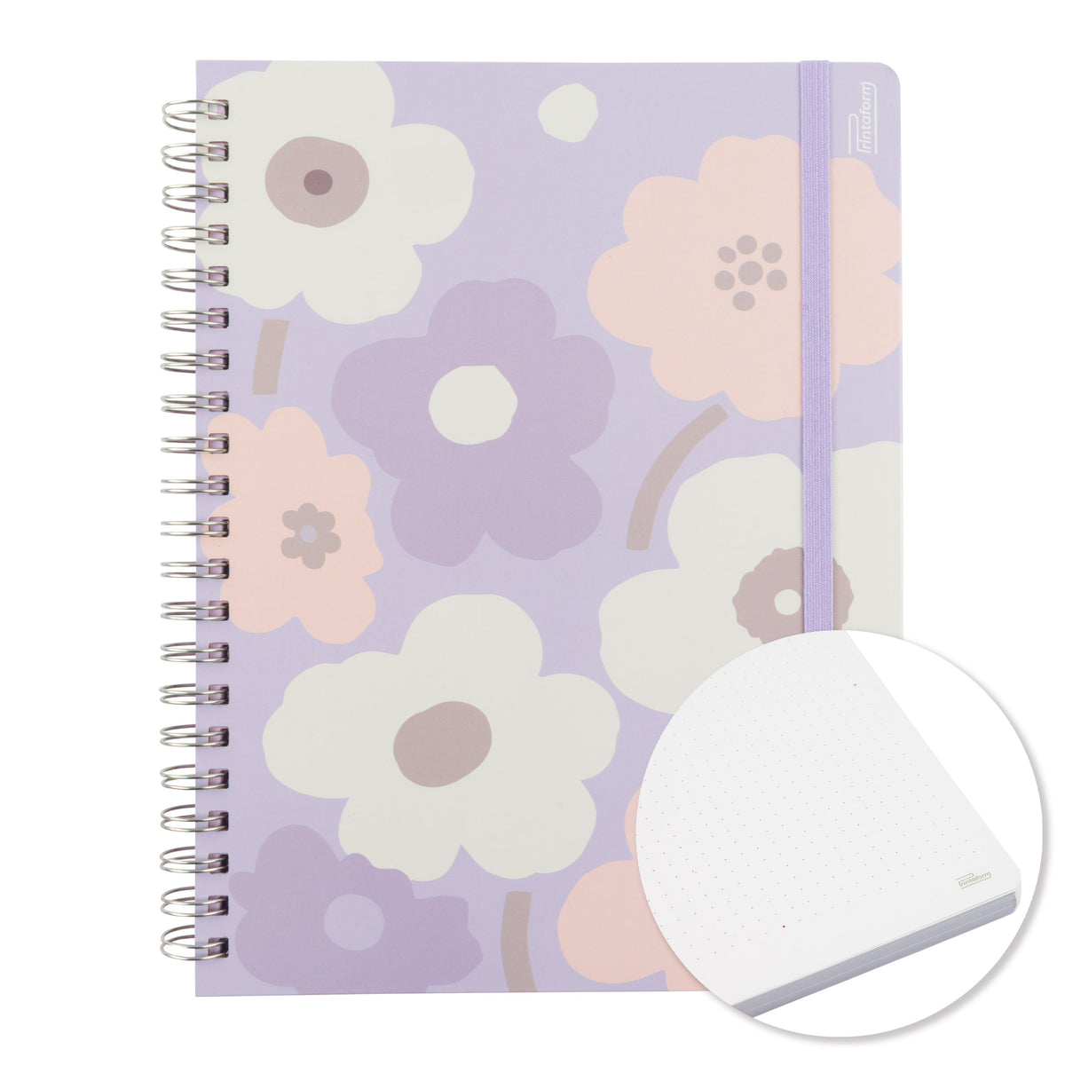 Libreta Floral Profesional pasta dura,100 hojas