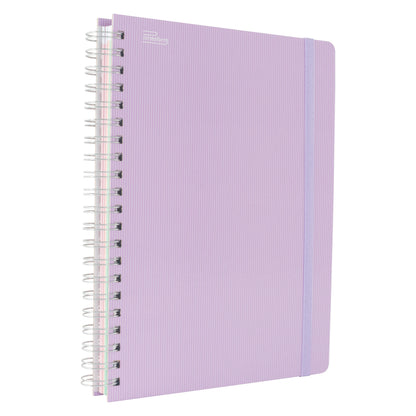 Libreta Universitaria Arcoiris Pastel, Profesional pasta dura, 200 hojas