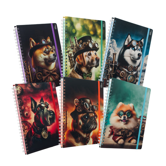 Libreta Profesional Mascotas, pasta dura, 100h