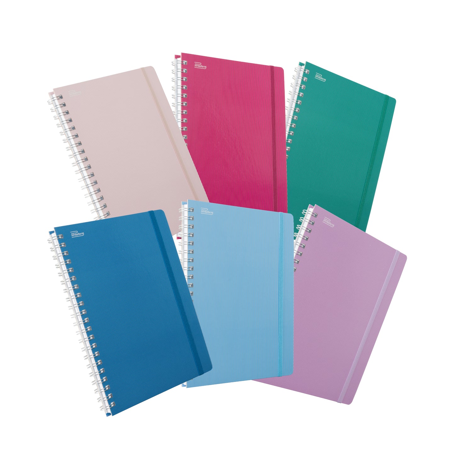 Libreta Profesional Arcoíris Mediterránea pasta dura, 100h, Rayado Cornell