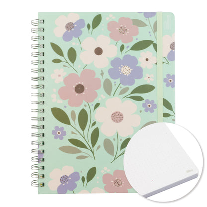 Libreta Floral Profesional pasta dura,100 hojas