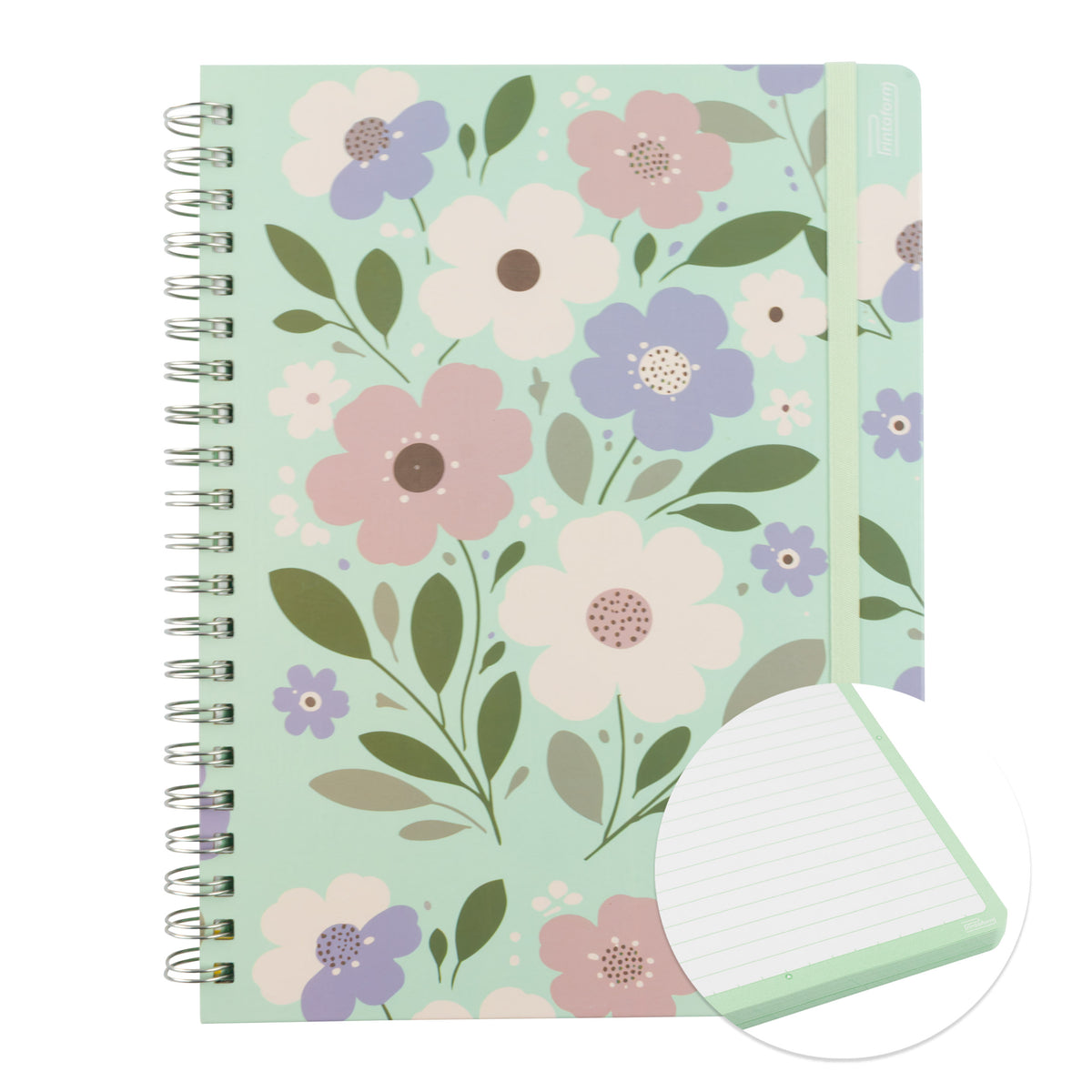 Libreta Floral Profesional pasta dura,100 hojas