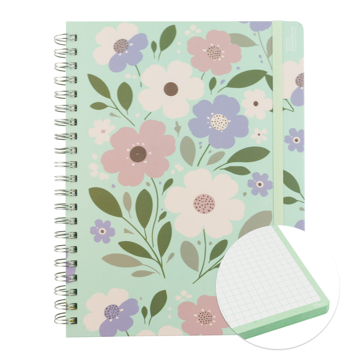 Libreta Floral Profesional pasta dura,100 hojas
