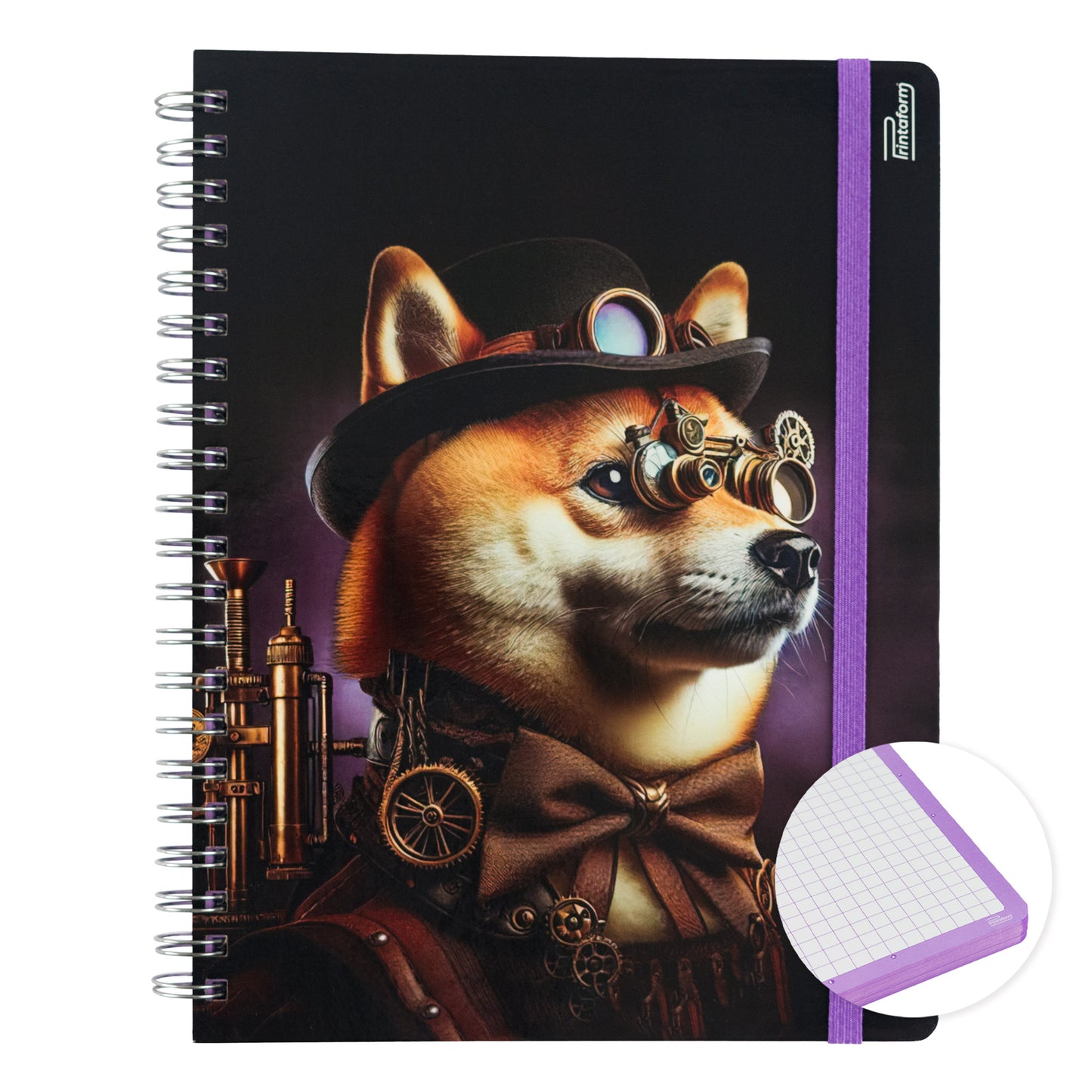 Libreta Profesional Mascotas, pasta dura, 100h