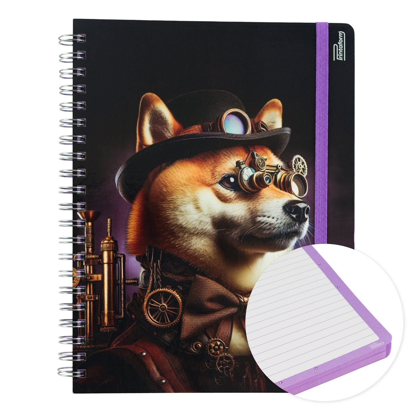 Libreta Profesional Mascotas, pasta dura, 100h
