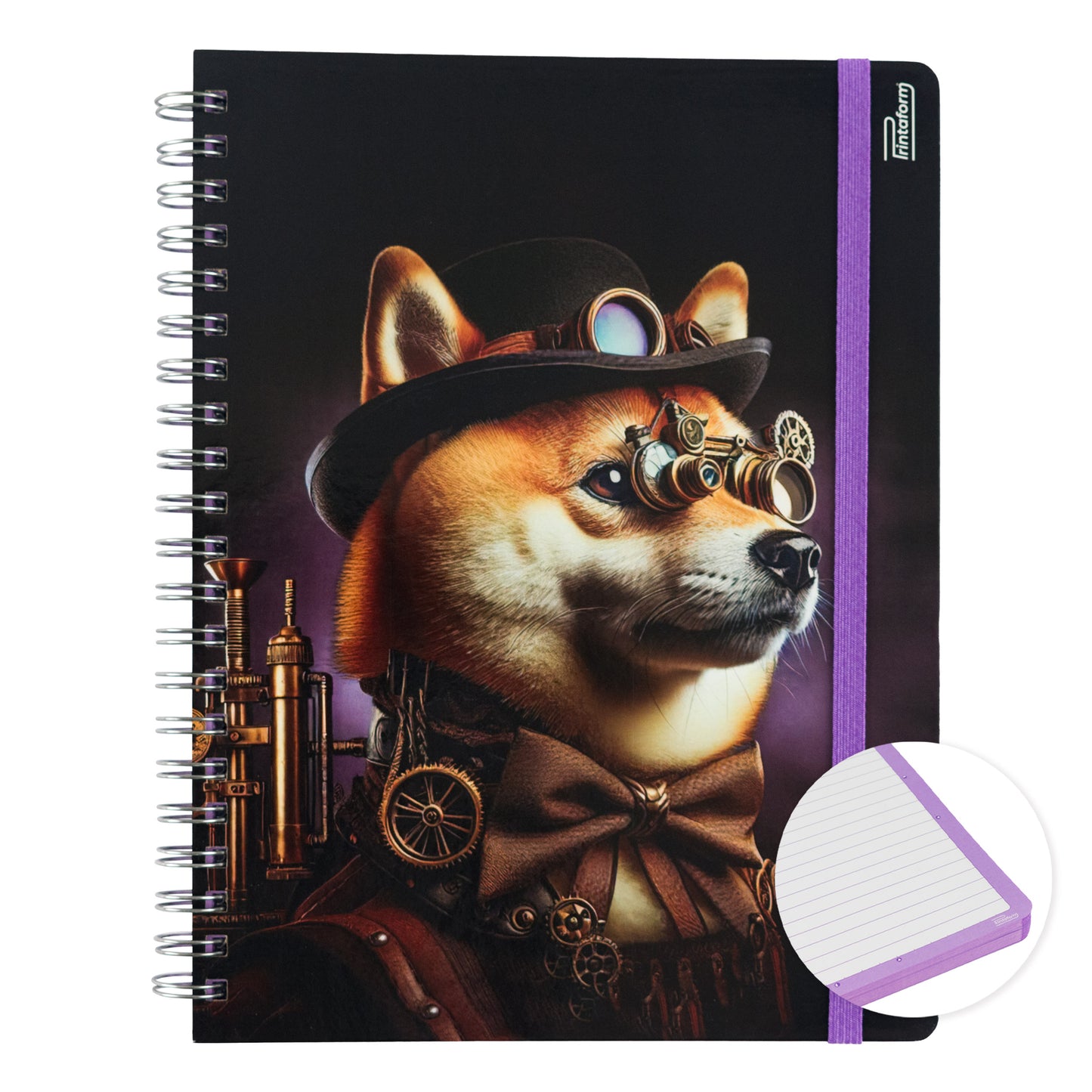 Libreta Profesional Mascotas, pasta dura, 100h