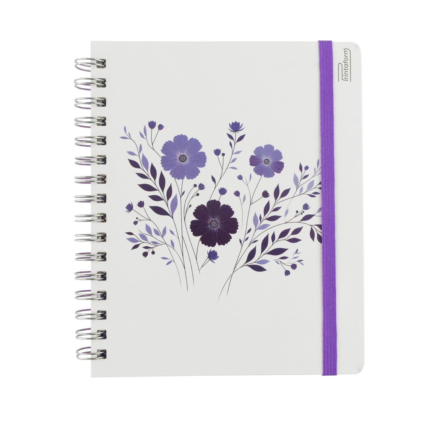 Libreta Book Floral pasta dura, 100 hojas