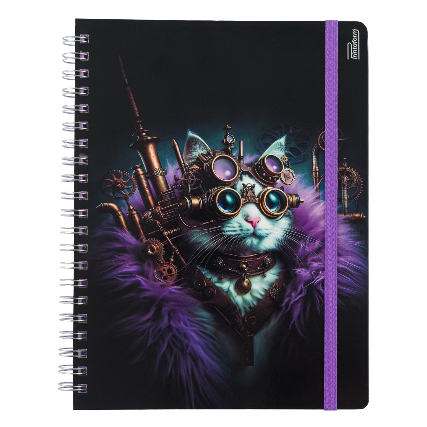 Libreta Profesional Felinos, pasta dura, 100h