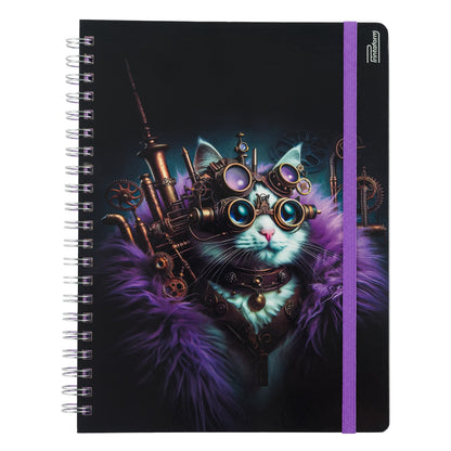 Libreta Profesional Felinos, pasta dura, 100h